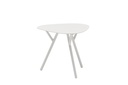 Mesa auxiliar Galt Ø 50 aluminio blanco
