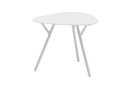 Mesa auxiliar Galt diam.60 aluminio blanco
