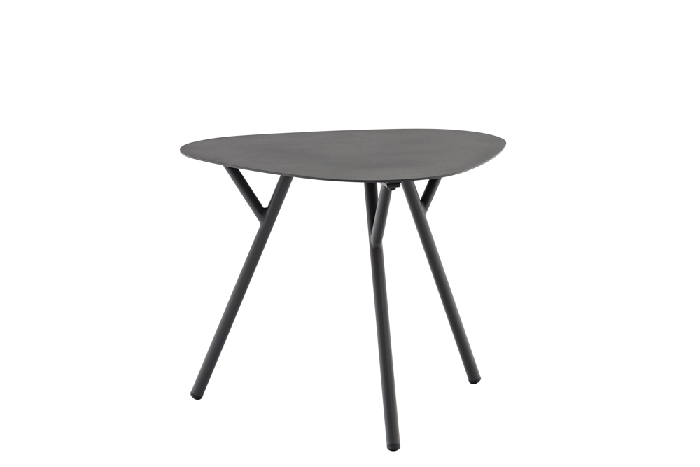 Mesa auxiliar Galt Ø 60 aluminio antracita