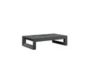 Table basse Onix, aluminium anthracite, verre céramique gris anthracite