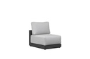 Onix extension module, anthracite aluminum, medium gray upholstery