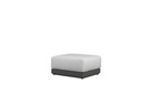 Module pouf Onix, aluminium anthracite, coussin gris moyen.