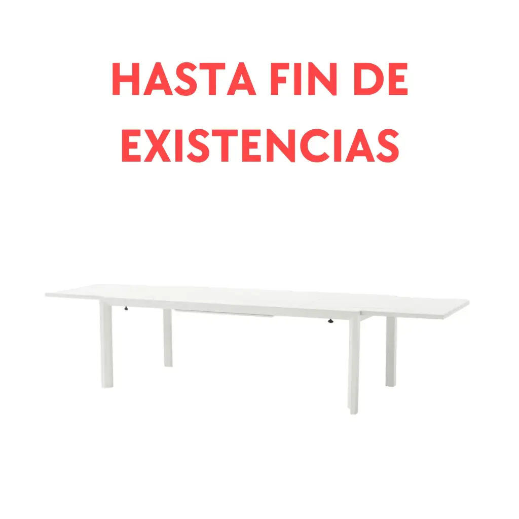 Table à rallonges Noosa 220/340 blanche