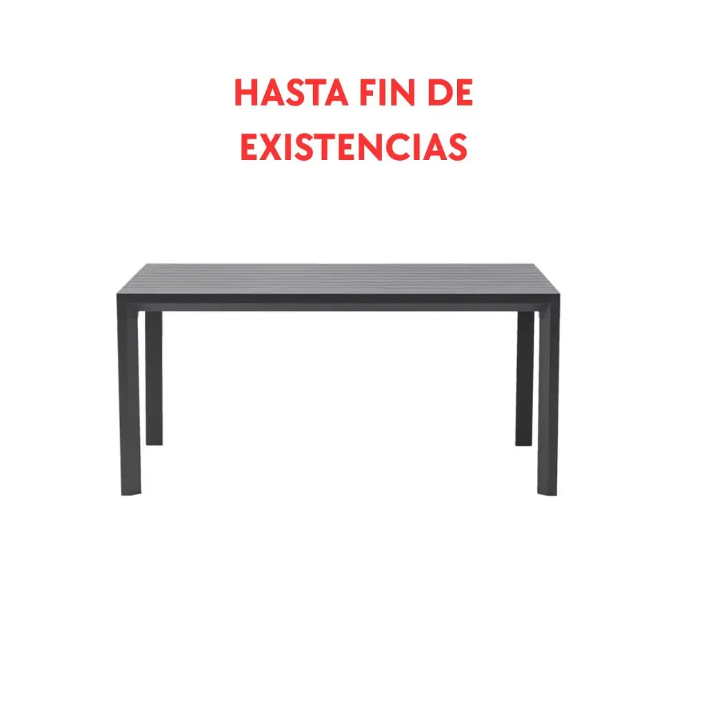 Byron fixed table 160 cm anthracite aluminum