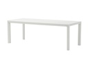 Mesa fixa Byron de 220 cm em alumínio branco