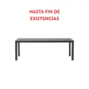 Table fixe Byron 220 cm en aluminium anthacite
