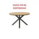 Sidney round table, anthracite aluminum - teak, Ø 120 cm