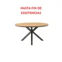 Mesa redonda Sidney aluminio antracita - teca Ø 150 cm