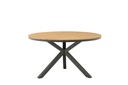 Mesa redonda Sidney aluminio antracita - teca Ø 150 cm