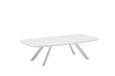 Table basse Anmore aluminium blanc