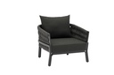 1 seat sofa Anmore anthracite aluminium anthracite fabric