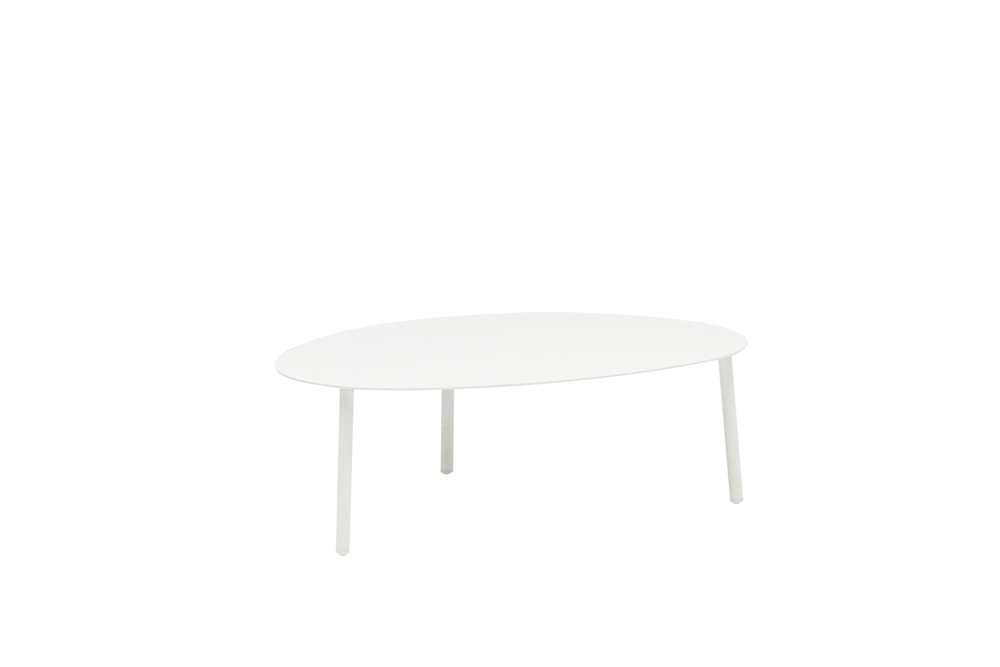 Mesa de centro Walga, alumínio branco