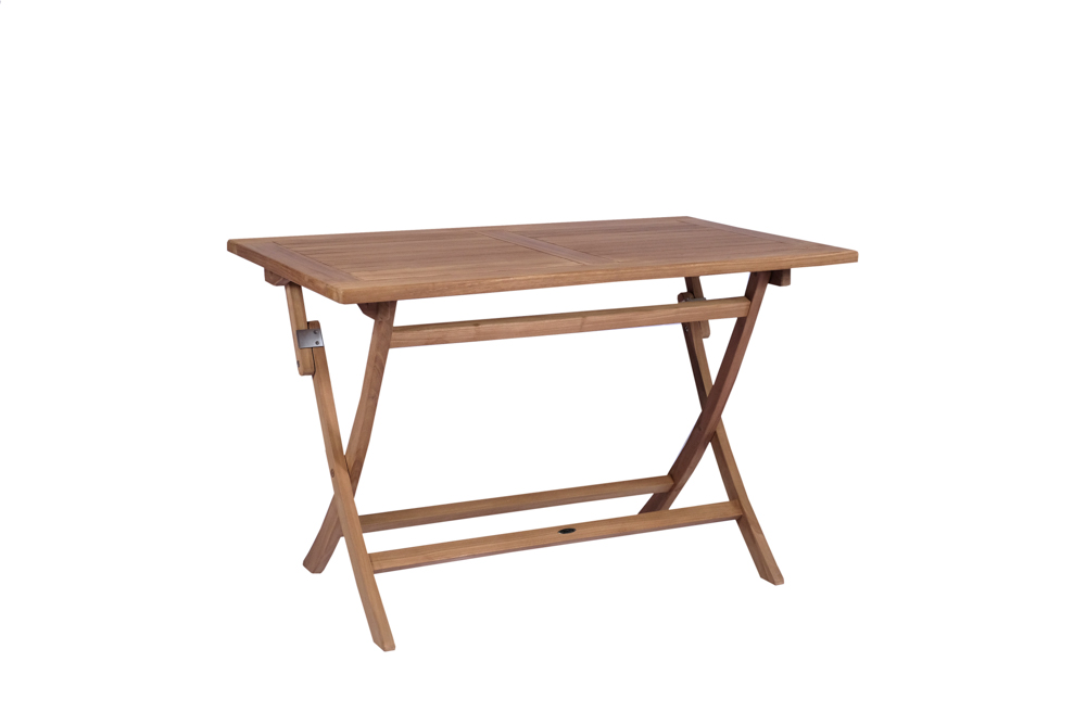 Mesa dobrável retangular Naga 120x70 cm