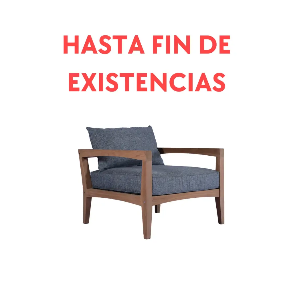 Roxas 1-seater sofa with dark grey cushions