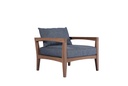 Roxas 1 seater sofa with dark grey cushions