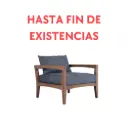 Sofá Roxas de 1 lugar com almofadas cinza-escuras.