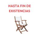 Silla plegable con brazos Candon textilene blanco