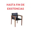 Sillón con brazos Candon textilene negro