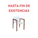 Sillón con brazos Candon textilene blanco