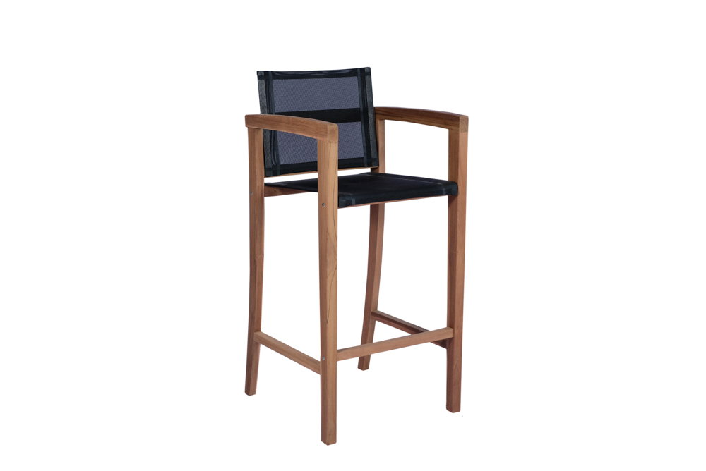 Silla bar Candon textilene negro