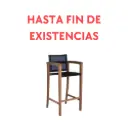 Cadeira de bar Candon, textilene preto
