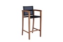 Silla bar Candon textilene negro