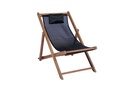 Candon textilene relax lounger black