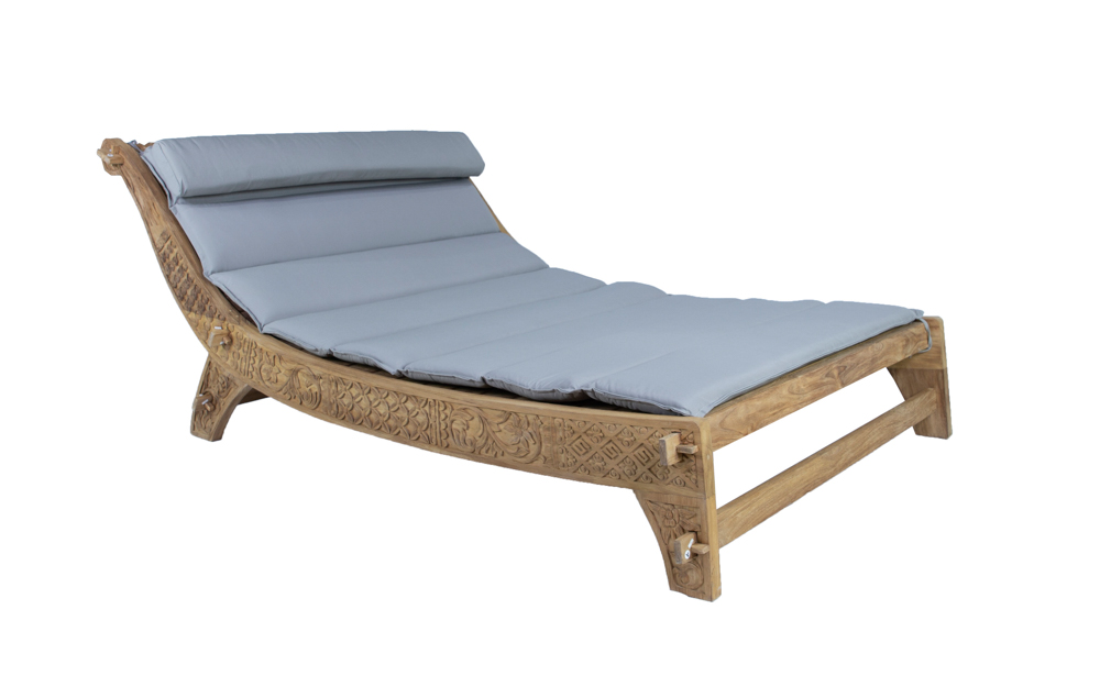 Daybed Lalong en teck recyclé.