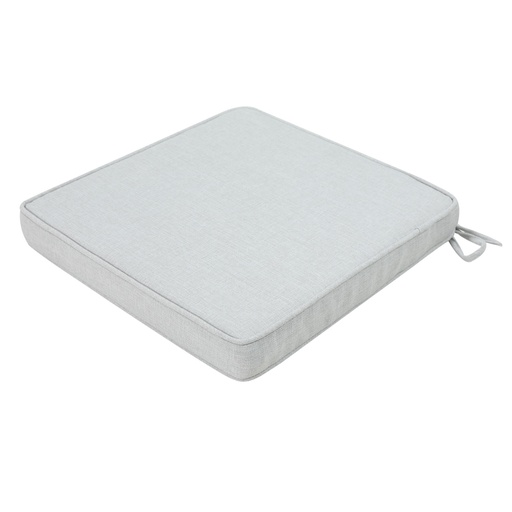 [100801003] Almofada de assento 36x36x5 cm cinzento claro