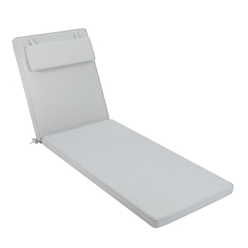 [100802005] Cojín para tumbona Roxas 59x196x5 cm color  gris claro