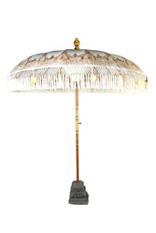 [100602014] Balinese parasol Nirvana ecru colour.