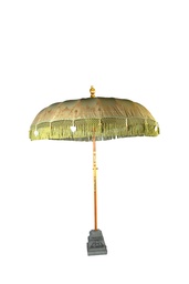 [100602017] Balinese parasol Nirvana khaki colour.
