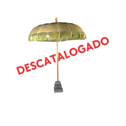 [100602017] Balinese parasol Nirvana khaki colour.