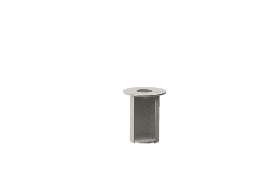[100303049] Mesa de apoio redonda Corinto Ø 41 cm alumínio branco com luz solar