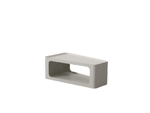 [100302026] Mesa extensível Corinto, alumínio branco