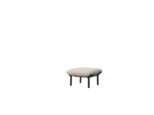 [100202068] Repose-pieds Santa Ana, anthracite/beige