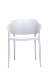 [100101001] Silla con brazos Roy blanca