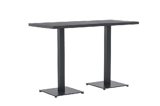[100304006] Mesa alta Orick, 160x70 cm, em alumínio antracite.
