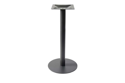 [102010030] High round table leg, Ø 45 x 108 cm, black colour.
