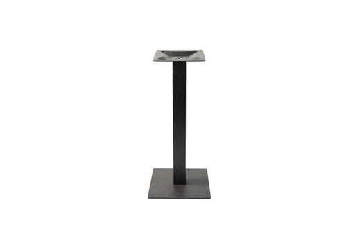 [102010032] High square table leg, 40x40x108 cm, black color.