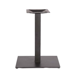 [102010033] Rectangular table base, 60x40x72 cm, black color.