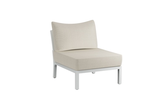 [100202105] Anmore extension module white aluminium textile greige fabric