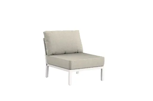 [100202105] Module d'extension Anmore aluminium blanc textile grège