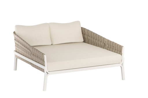 [100502022] Daybed Anmore aluminio blanco textil  greige