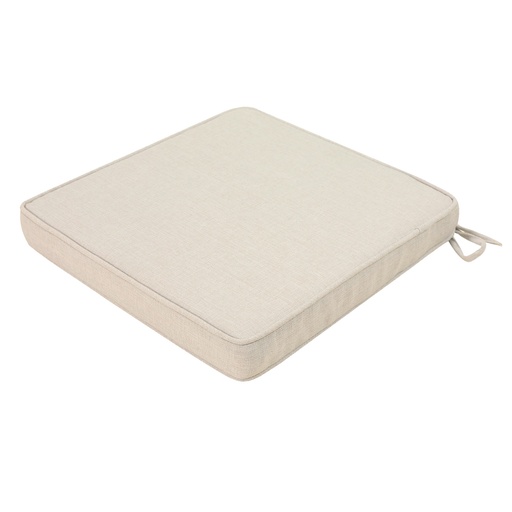 [100801010] Almofada de assento 45x36x5 cm cor bege