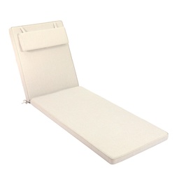 [100802011] Coussin pour chaise longue Roxas 59 x 196 x 5 cm couleur  beige