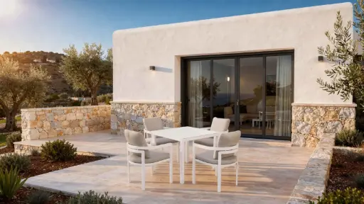 [120101004] (PROMO)SET COMEDOR AGNES 5PCS (100102007 X4 + 100301015 X1)