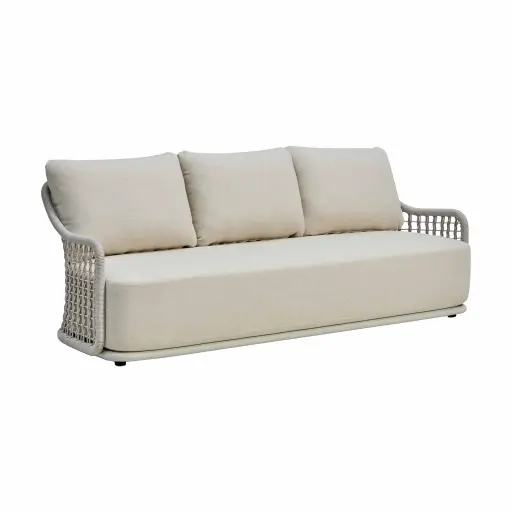 [100202109] Sofá 3 plazas Arvin beige / greige