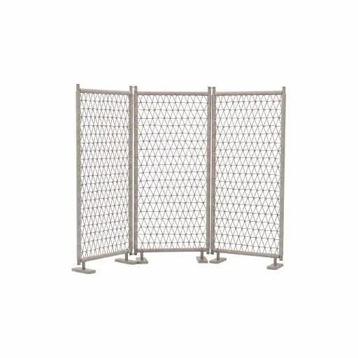 [100705006] Separador Nanbu 180x80 alum. taupe y cuerda taupe.