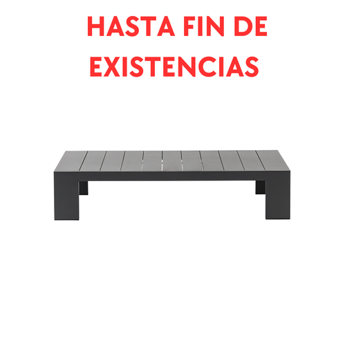 [100302017] Table basse Ione, aluminium anthracite.